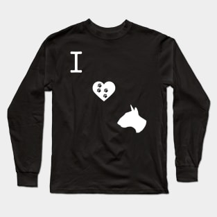 I LOVE BULL TERRIER Long Sleeve T-Shirt